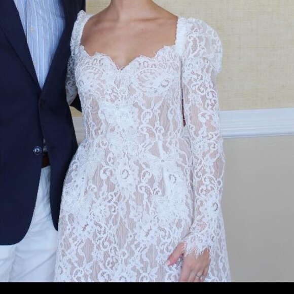 Bronx and Banco Colette Lace Long Sleeve Mini Dress - Picture 8 of 11